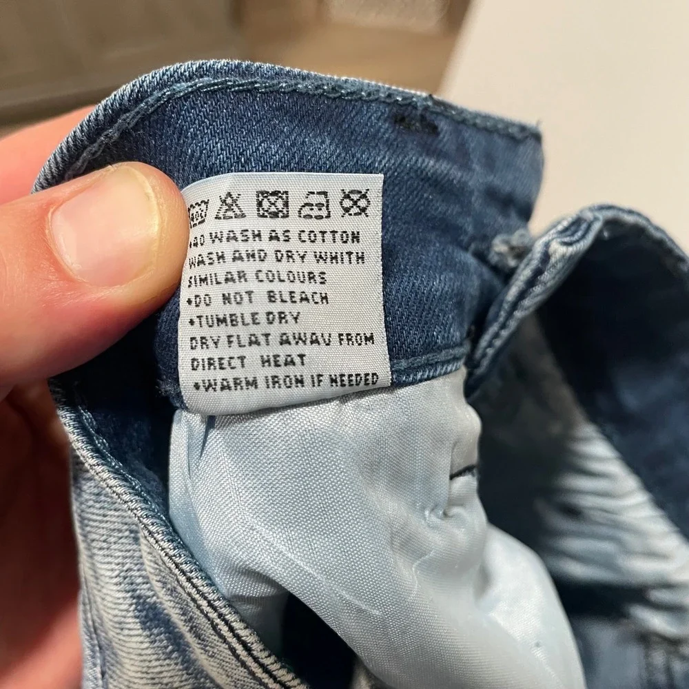 RIVELLI Mens Skinny Fit Aqua Wash Jeans Pants Size 29x30 Style R5062‎